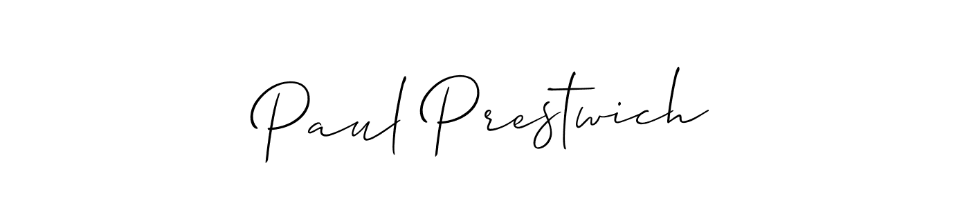 Design your own signature with our free online signature maker. With this signature software, you can create a handwritten (Allison_Script) signature for name Paul Prestwich. Paul Prestwich signature style 2 images and pictures png