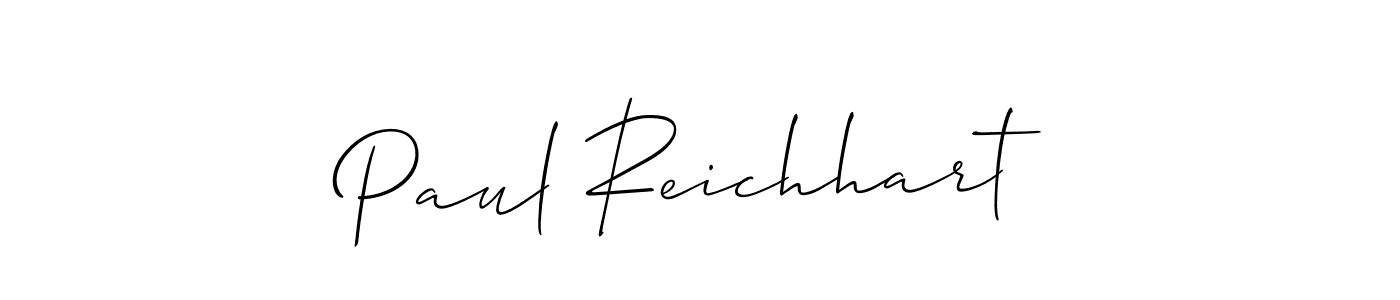 How to Draw Paul Reichhart signature style? Allison_Script is a latest design signature styles for name Paul Reichhart. Paul Reichhart signature style 2 images and pictures png