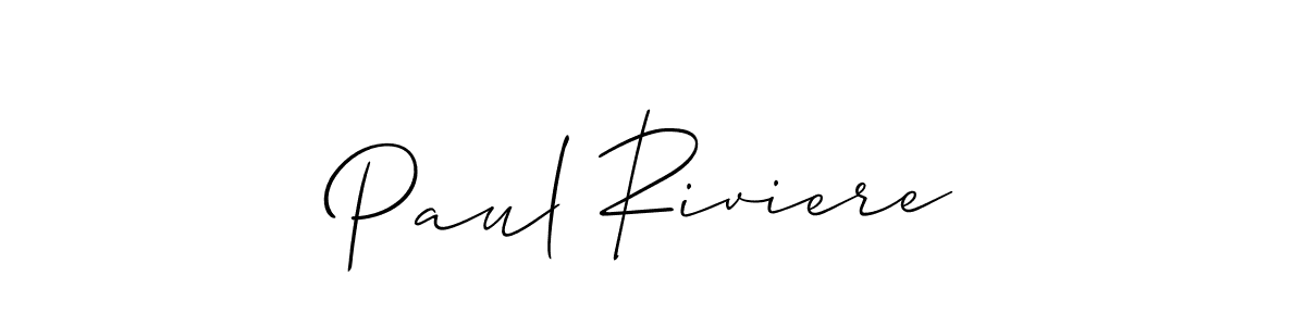 Make a beautiful signature design for name Paul Riviere. With this signature (Allison_Script) style, you can create a handwritten signature for free. Paul Riviere signature style 2 images and pictures png