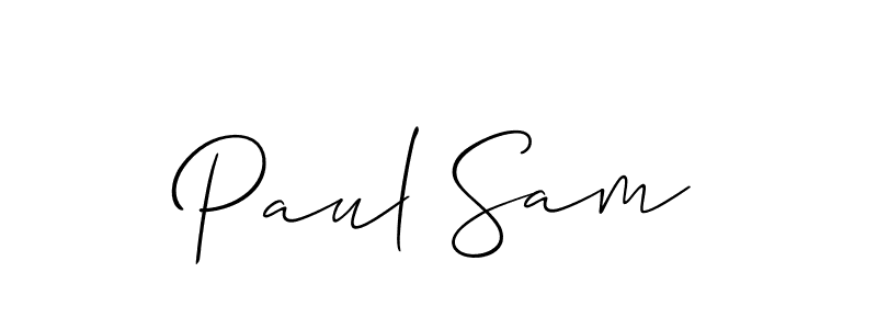 Check out images of Autograph of Paul Sam name. Actor Paul Sam Signature Style. Allison_Script is a professional sign style online. Paul Sam signature style 2 images and pictures png