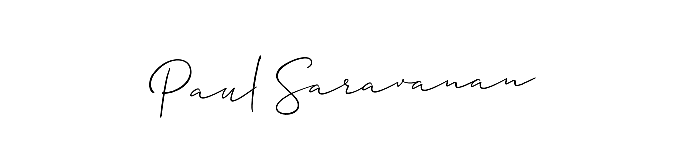 Best and Professional Signature Style for Paul Saravanan. Allison_Script Best Signature Style Collection. Paul Saravanan signature style 2 images and pictures png