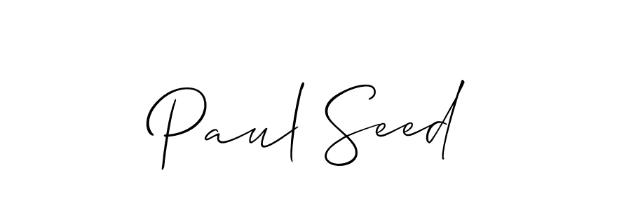 How to Draw Paul Seed signature style? Allison_Script is a latest design signature styles for name Paul Seed. Paul Seed signature style 2 images and pictures png