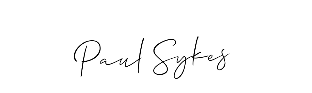 How to make Paul Sykes signature? Allison_Script is a professional autograph style. Create handwritten signature for Paul Sykes name. Paul Sykes signature style 2 images and pictures png