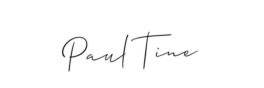 How to Draw Paul Tine signature style? Allison_Script is a latest design signature styles for name Paul Tine. Paul Tine signature style 2 images and pictures png