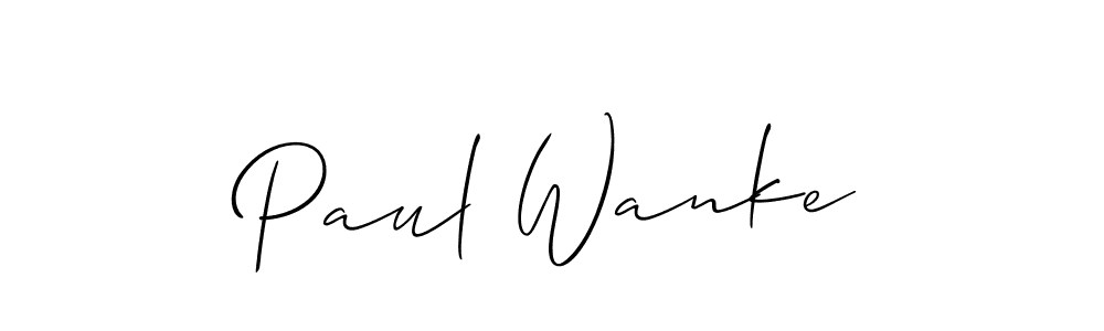 Similarly Allison_Script is the best handwritten signature design. Signature creator online .You can use it as an online autograph creator for name Paul Wanke. Paul Wanke signature style 2 images and pictures png