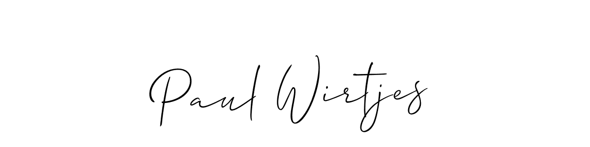Design your own signature with our free online signature maker. With this signature software, you can create a handwritten (Allison_Script) signature for name Paul Wirtjes. Paul Wirtjes signature style 2 images and pictures png
