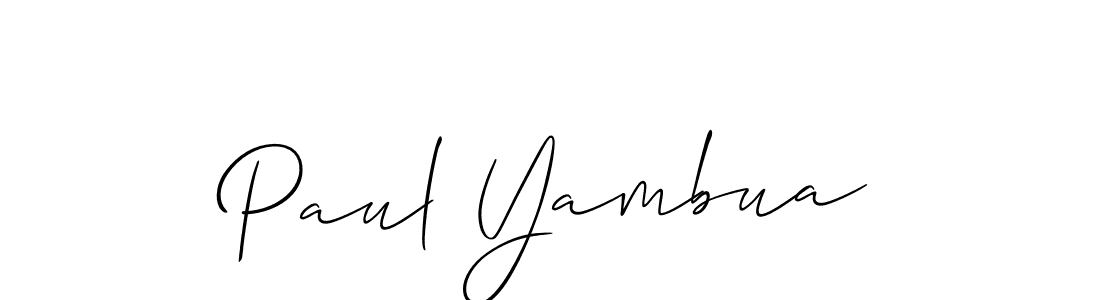 Once you've used our free online signature maker to create your best signature Allison_Script style, it's time to enjoy all of the benefits that Paul Yambua name signing documents. Paul Yambua signature style 2 images and pictures png