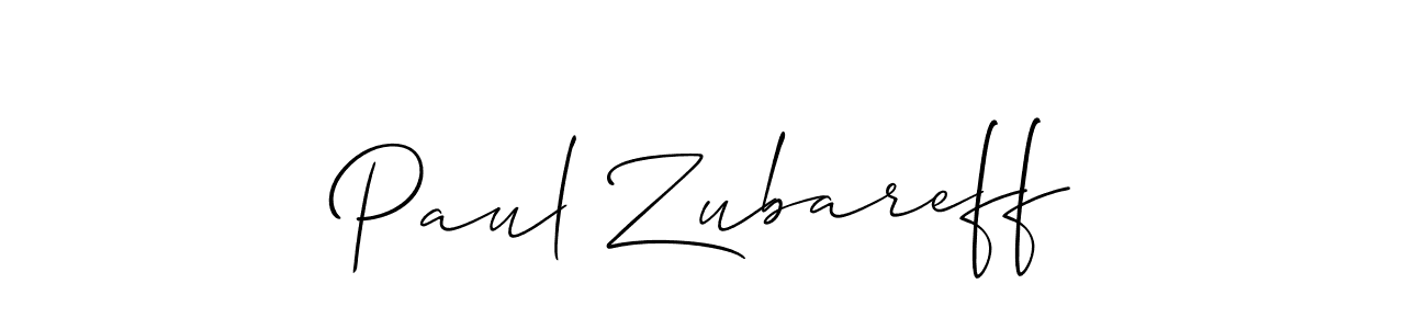 Also we have Paul Zubareff name is the best signature style. Create professional handwritten signature collection using Allison_Script autograph style. Paul Zubareff signature style 2 images and pictures png