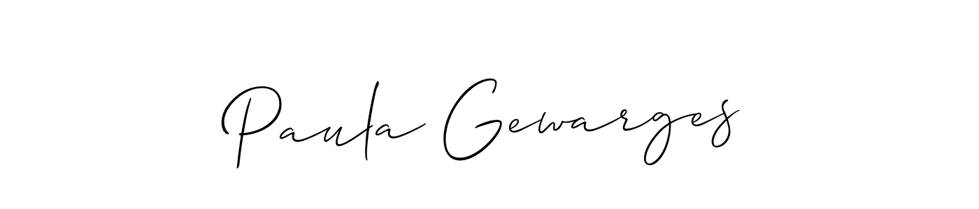 Make a short Paula Gewarges signature style. Manage your documents anywhere anytime using Allison_Script. Create and add eSignatures, submit forms, share and send files easily. Paula Gewarges signature style 2 images and pictures png