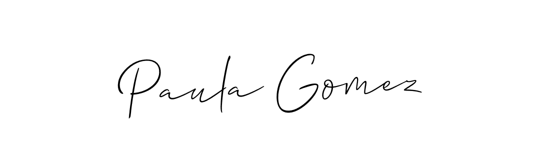 How to make Paula Gomez signature? Allison_Script is a professional autograph style. Create handwritten signature for Paula Gomez name. Paula Gomez signature style 2 images and pictures png