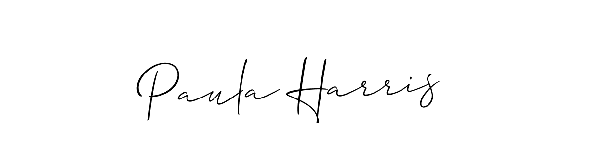 Make a beautiful signature design for name Paula Harris. With this signature (Allison_Script) style, you can create a handwritten signature for free. Paula Harris signature style 2 images and pictures png