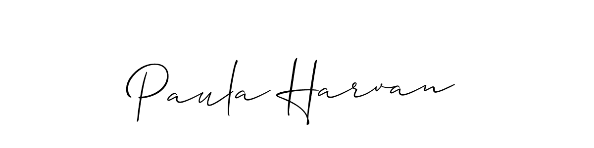 Allison_Script is a professional signature style that is perfect for those who want to add a touch of class to their signature. It is also a great choice for those who want to make their signature more unique. Get Paula Harvan name to fancy signature for free. Paula Harvan signature style 2 images and pictures png