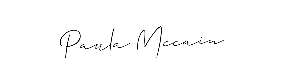 How to Draw Paula Mccain signature style? Allison_Script is a latest design signature styles for name Paula Mccain. Paula Mccain signature style 2 images and pictures png