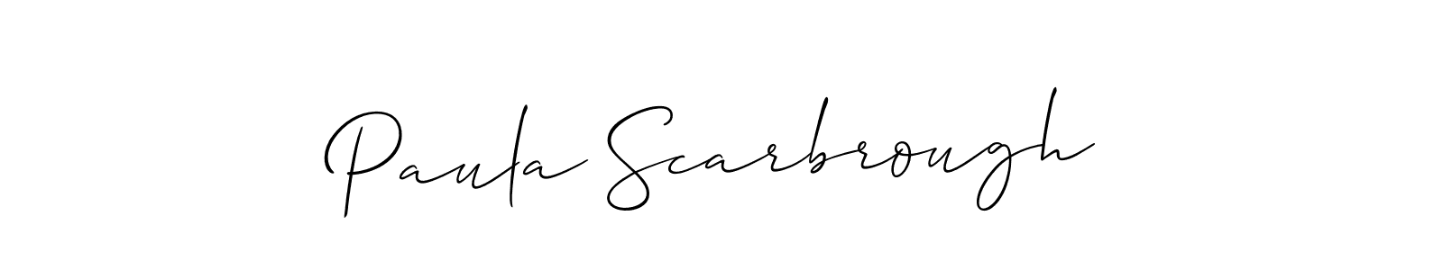 Also You can easily find your signature by using the search form. We will create Paula Scarbrough name handwritten signature images for you free of cost using Allison_Script sign style. Paula Scarbrough signature style 2 images and pictures png