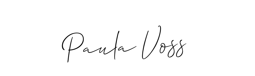 Use a signature maker to create a handwritten signature online. With this signature software, you can design (Allison_Script) your own signature for name Paula Voss. Paula Voss signature style 2 images and pictures png