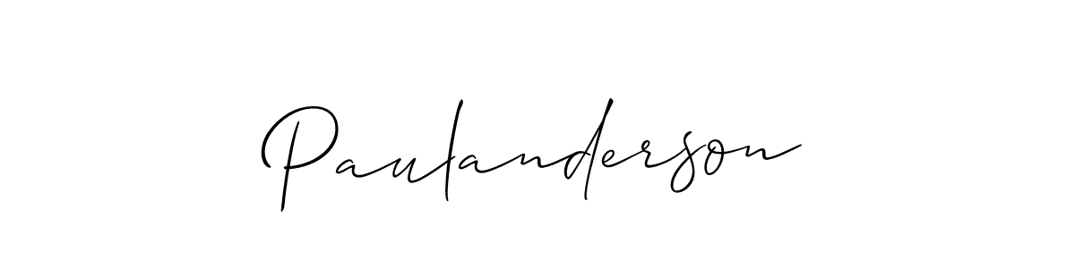 Best and Professional Signature Style for Paulanderson. Allison_Script Best Signature Style Collection. Paulanderson signature style 2 images and pictures png