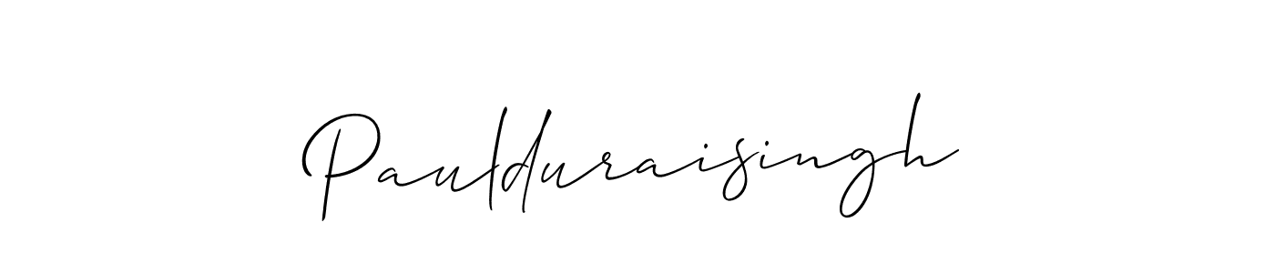 How to make Paulduraisingh signature? Allison_Script is a professional autograph style. Create handwritten signature for Paulduraisingh name. Paulduraisingh signature style 2 images and pictures png