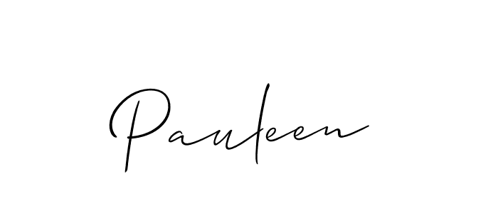 The best way (Allison_Script) to make a short signature is to pick only two or three words in your name. The name Pauleen include a total of six letters. For converting this name. Pauleen signature style 2 images and pictures png
