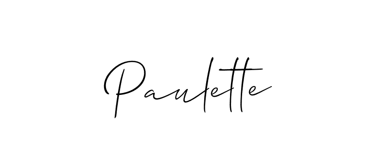 Once you've used our free online signature maker to create your best signature Allison_Script style, it's time to enjoy all of the benefits that Paulette name signing documents. Paulette signature style 2 images and pictures png