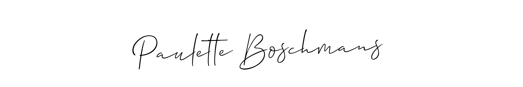 if you are searching for the best signature style for your name Paulette Boschmans. so please give up your signature search. here we have designed multiple signature styles  using Allison_Script. Paulette Boschmans signature style 2 images and pictures png