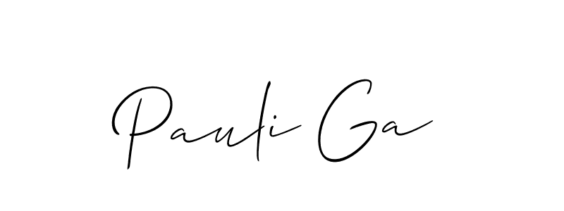 Make a beautiful signature design for name Pauli Ga. Use this online signature maker to create a handwritten signature for free. Pauli Ga signature style 2 images and pictures png