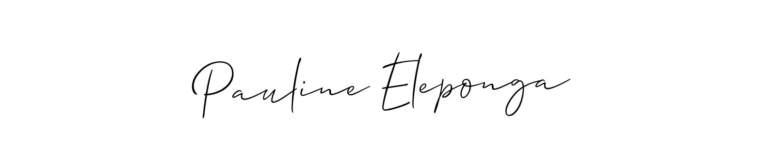 Pauline Eleponga stylish signature style. Best Handwritten Sign (Allison_Script) for my name. Handwritten Signature Collection Ideas for my name Pauline Eleponga. Pauline Eleponga signature style 2 images and pictures png