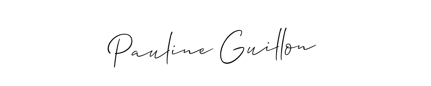 Also we have Pauline Guillon name is the best signature style. Create professional handwritten signature collection using Allison_Script autograph style. Pauline Guillon signature style 2 images and pictures png