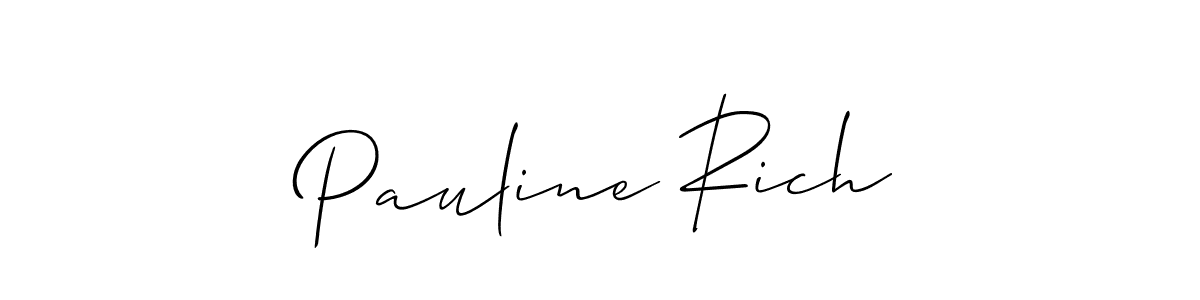 How to make Pauline Rich signature? Allison_Script is a professional autograph style. Create handwritten signature for Pauline Rich name. Pauline Rich signature style 2 images and pictures png