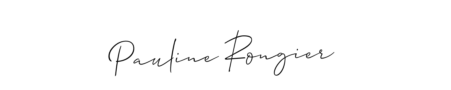 It looks lik you need a new signature style for name Pauline Rongier. Design unique handwritten (Allison_Script) signature with our free signature maker in just a few clicks. Pauline Rongier signature style 2 images and pictures png