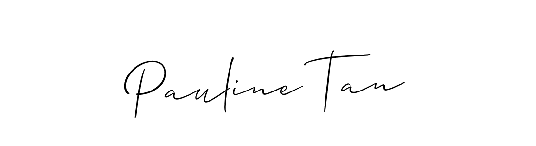 How to make Pauline Tan name signature. Use Allison_Script style for creating short signs online. This is the latest handwritten sign. Pauline Tan signature style 2 images and pictures png