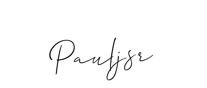 Design your own signature with our free online signature maker. With this signature software, you can create a handwritten (Allison_Script) signature for name Pauljsr. Pauljsr signature style 2 images and pictures png