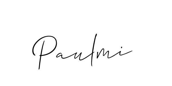 if you are searching for the best signature style for your name Paulmi. so please give up your signature search. here we have designed multiple signature styles  using Allison_Script. Paulmi signature style 2 images and pictures png