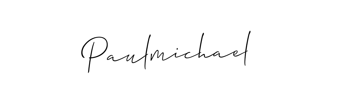 You should practise on your own different ways (Allison_Script) to write your name (Paulmichael) in signature. don't let someone else do it for you. Paulmichael signature style 2 images and pictures png