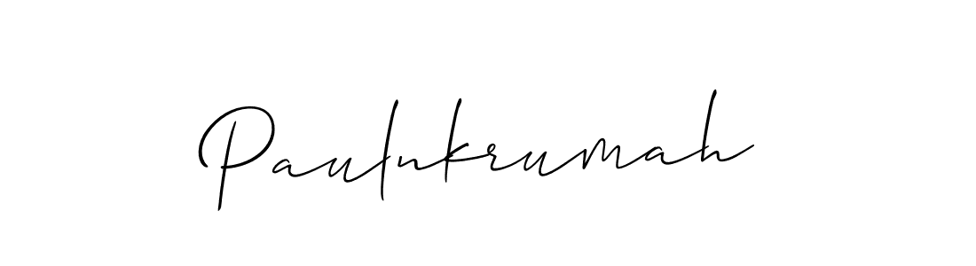 Also we have Paulnkrumah name is the best signature style. Create professional handwritten signature collection using Allison_Script autograph style. Paulnkrumah signature style 2 images and pictures png