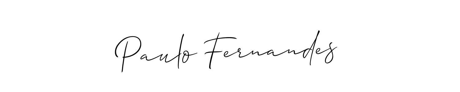 Also You can easily find your signature by using the search form. We will create Paulo Fernandes name handwritten signature images for you free of cost using Allison_Script sign style. Paulo Fernandes signature style 2 images and pictures png