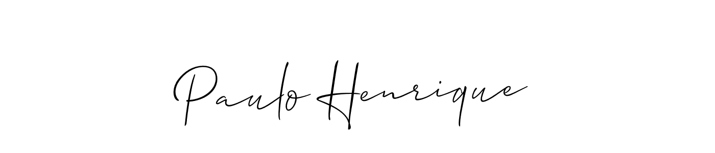 Make a beautiful signature design for name Paulo Henrique. With this signature (Allison_Script) style, you can create a handwritten signature for free. Paulo Henrique signature style 2 images and pictures png