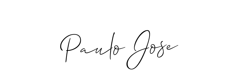 Create a beautiful signature design for name Paulo Jose. With this signature (Allison_Script) fonts, you can make a handwritten signature for free. Paulo Jose signature style 2 images and pictures png