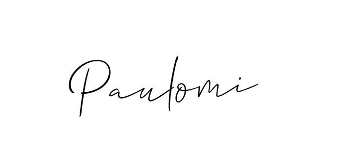 Also we have Paulomi name is the best signature style. Create professional handwritten signature collection using Allison_Script autograph style. Paulomi signature style 2 images and pictures png