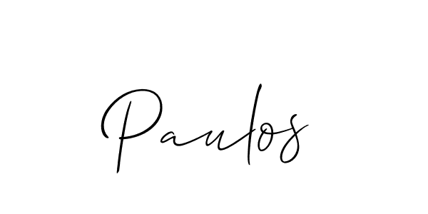 Make a beautiful signature design for name Paulos. Use this online signature maker to create a handwritten signature for free. Paulos signature style 2 images and pictures png