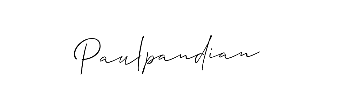 Paulpandian stylish signature style. Best Handwritten Sign (Allison_Script) for my name. Handwritten Signature Collection Ideas for my name Paulpandian. Paulpandian signature style 2 images and pictures png
