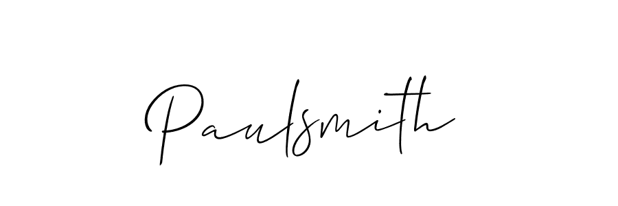 if you are searching for the best signature style for your name Paulsmith. so please give up your signature search. here we have designed multiple signature styles  using Allison_Script. Paulsmith signature style 2 images and pictures png