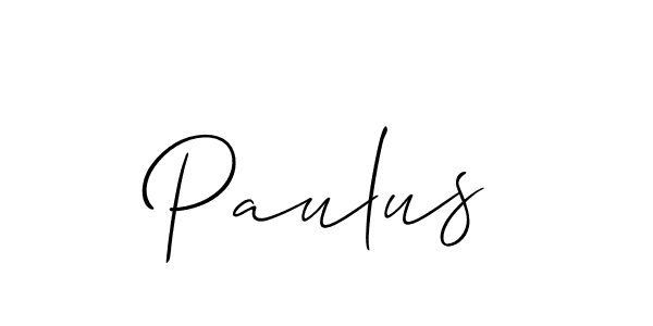 Paulus stylish signature style. Best Handwritten Sign (Allison_Script) for my name. Handwritten Signature Collection Ideas for my name Paulus. Paulus signature style 2 images and pictures png