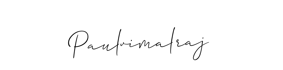How to make Paulvimalraj signature? Allison_Script is a professional autograph style. Create handwritten signature for Paulvimalraj name. Paulvimalraj signature style 2 images and pictures png