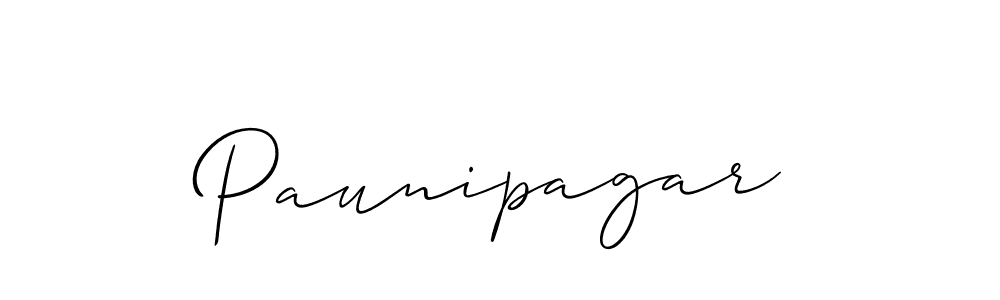 How to Draw Paunipagar signature style? Allison_Script is a latest design signature styles for name Paunipagar. Paunipagar signature style 2 images and pictures png