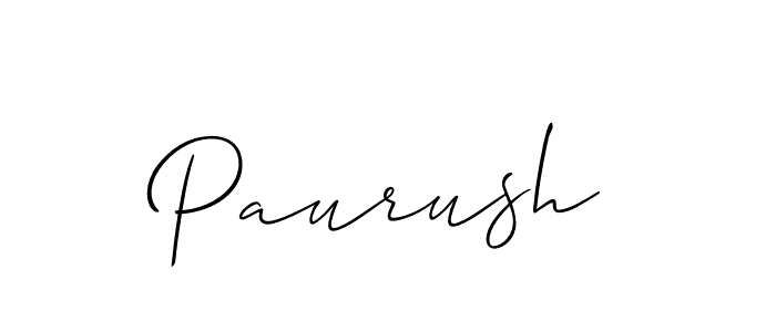 Paurush stylish signature style. Best Handwritten Sign (Allison_Script) for my name. Handwritten Signature Collection Ideas for my name Paurush. Paurush signature style 2 images and pictures png