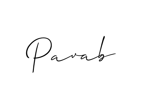 Create a beautiful signature design for name Pavab. With this signature (Allison_Script) fonts, you can make a handwritten signature for free. Pavab signature style 2 images and pictures png