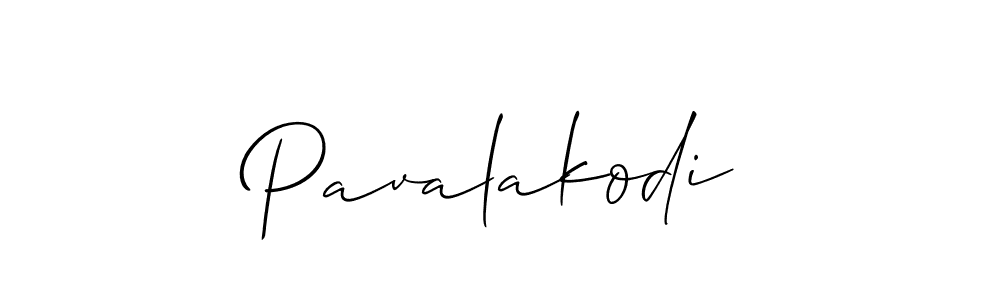 Design your own signature with our free online signature maker. With this signature software, you can create a handwritten (Allison_Script) signature for name Pavalakodi. Pavalakodi signature style 2 images and pictures png