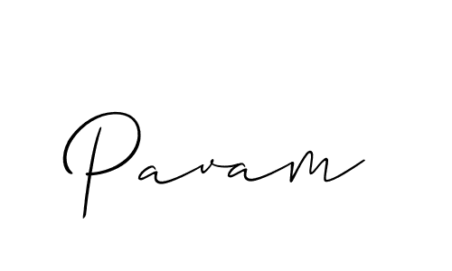 The best way (Allison_Script) to make a short signature is to pick only two or three words in your name. The name Pavam include a total of six letters. For converting this name. Pavam signature style 2 images and pictures png