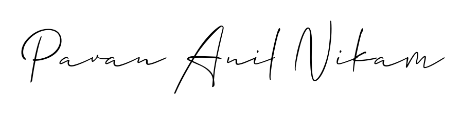 A dynamic signature style for Pavan Anil Nikam using Allison_Script script. Designed to look authentic, handwritten, and professional. Pavan Anil Nikam signature style 2 images and pictures png