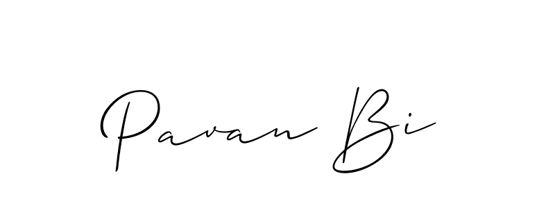 How to make Pavan Bi signature? Allison_Script is a professional autograph style. Create handwritten signature for Pavan Bi name. Pavan Bi signature style 2 images and pictures png